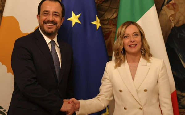 Σχέδιο για θαλάσσιο ανθρωπιστικό διάδρομο Γάζας-Λάρνακας παρουσίασε ο Ν. Χριστοδουλίδης στη Τζ. Μελόνι