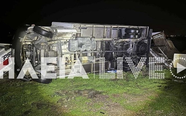 Ανεμοστρόβιλος διέλυσε κτίρια και αναποδογύρισε φορτηγό στον Πύργο (βίντεο)