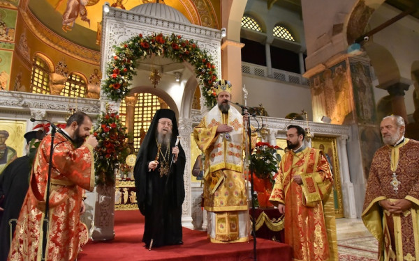 Θεσσαλονίκη: Άνθιμος και Φιλόθεος συλλειτούργησαν στον Άγιο Δημήτριο (βίντεο)