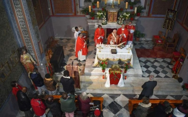 Μυτιλήνη: Οι καθολικοί του νησιού τιμούν τον Άγιο Βαλεντίνο στην «Φραγκοκλησιά»