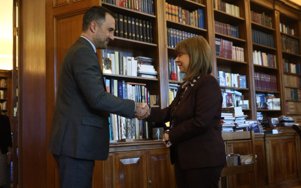 Συνάντηση Αλέξη Χαρίτση με την ΠτΔ στο Προεδρικό Μέγαρο