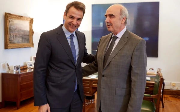 Συνάντηση Κ. Μητσοτάκη - B. Mεϊμαράκη ενόψει Ευρωεκλογών