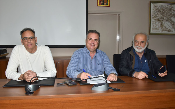 Δήμος Νέας Προποντίδας: Υπογραφή σύμβασης του έργου: «Αγωγός μεταφοράς νερού από φράγμα Πορταριάς σε υφιστάμενη δεξαμενή