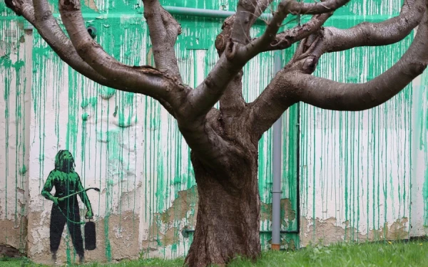 Νέο έργο του Bansky στο Λονδίνο με μήνυμα για το περιβάλλον (βίντεο, φωτ.)