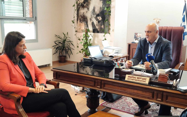 Στο Κιλκίς η Κεραμέως - Συναντήθηκε με Βεργίδη (φωτ.)