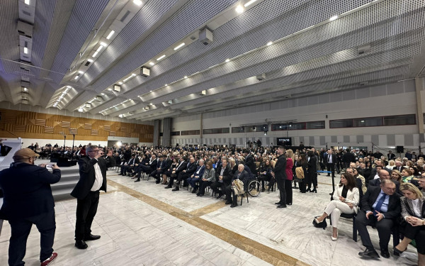 ΝΔ: Ολα τα φώτα στη Θεσσαλονίκη, στο προσυνέδριο του κόμματος - Δείτε φωτογραφίες