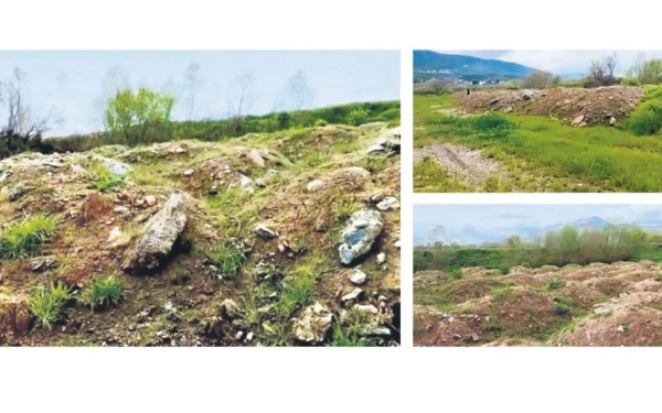 Δείτε φωτογραφίες: Εδώ εναπόθεσαν υλικά και μπάζα από το χώρο της τραγωδίας στα Τέμπη