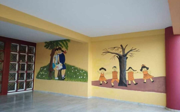 Χαλκιδική: Ζωγραφιές αναδεικνύουν τους σημαντικούς σταθμούς της ιστορίας στους τοίχους του Δημοτικού Σχολείου Γαλάτιστας (φωτ.)