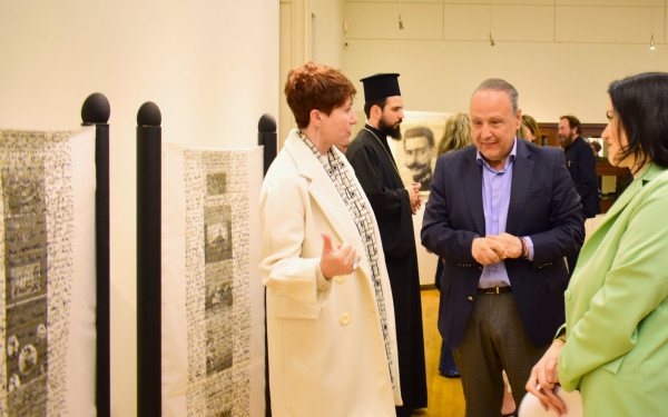 Θεσσαλονίκη: Ο Στέλιος Αγγελούδης εγκαινίασε εικαστική έκθεση στο Μουσείο Μακεδονικού Αγώνα (φωτ.)