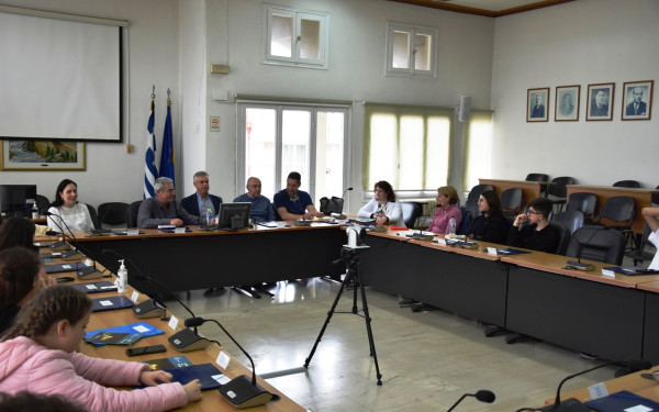 Ημαθία: Ιταλοί μαθητές στο δημαρχείο Νάουσας