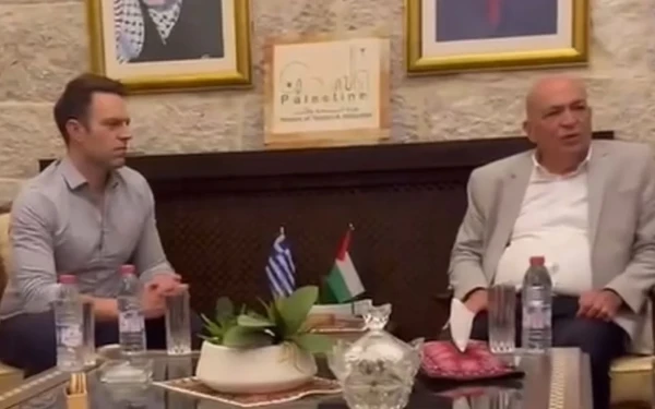 Στέφανος Κασσελάκης από Βηθλεέμ: «Ξεκάθαρο μήνυμα αλληλεγγύης στον παλαιστινιακό λαό»