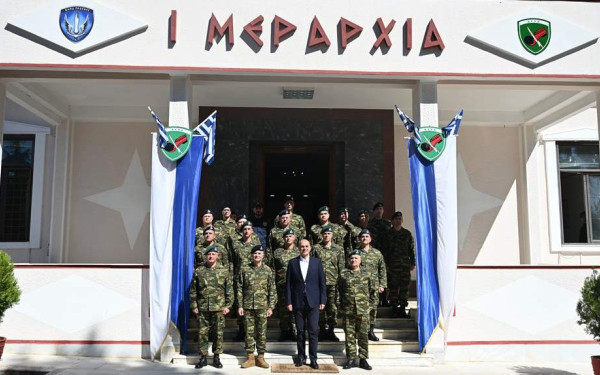 Επίσκεψη ΥΕΘΑ Νίκου Δένδια στην Ι Μεραρχία Πεζικού στη Βέροια