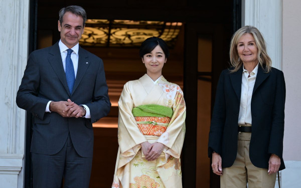 Συνάντηση του πρωθυπουργού Κυρ. Μητσοτάκη με την πριγκίπισσα της Ιαπωνίας Κάκο