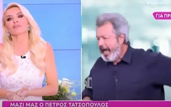 Σηκώθηκε κι έφυγε ο Τατσόπουλος από την Καινούργιου: «Αν δεν θέλεις να με ακούς, μην με καλείς» (βίντεο)