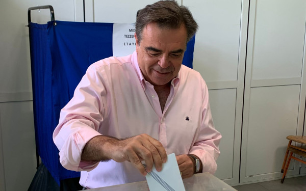 Θεσσαλονίκη: Ψήφισε ο Μαργαρίτης Σχοινάς