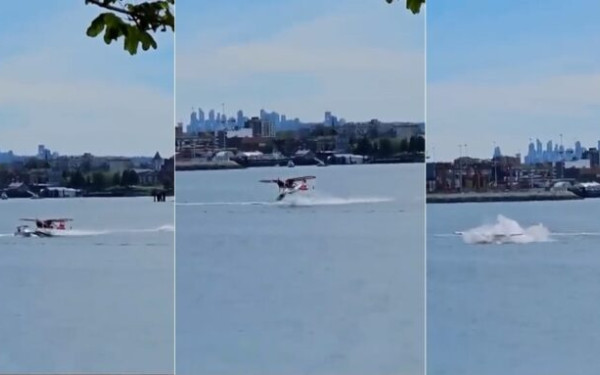 Υδροπλάνο συγκρούστηκε με σκάφος στον Καναδά - Δείτε βίντεο σοκ