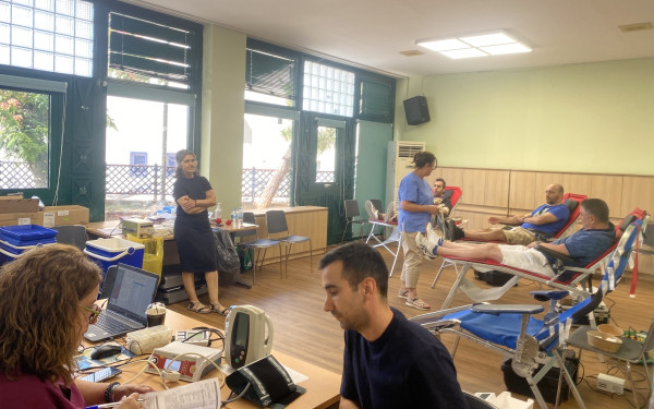 Δυναμικά άρχισε η θερινή εβδομάδα Εθελοντικής Αιμοδοσίας στο δήμο Νεάπολης - Συκεών