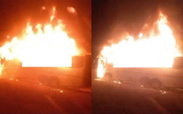 Φρίκη στη Ζιμπάμπουε: Πυρκαγιά σε λεωφορείο με 8 νεκρούς, 2 αγνοούμενους και δεκάδες τραυματίες (βίντεο)