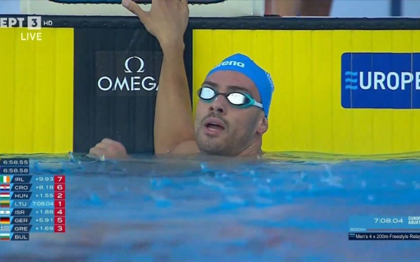 Ευρωπαϊκό πρωτάθλημα υγρού στίβου: Ιστορικό μετάλλιο για την Ελλάδα στα 4Χ200μ. ελεύθερο (βίντεο)