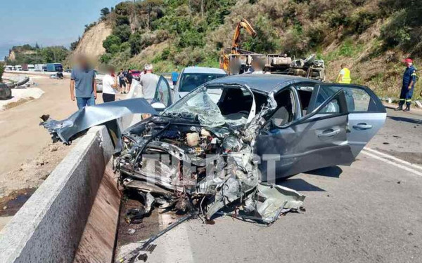 Τραγωδία στην άσφαλτο στον δρόμο Πάτρα-Πύργος: 2 νεκροί και 5 τραυματίες (βίντεο, φωτ.)