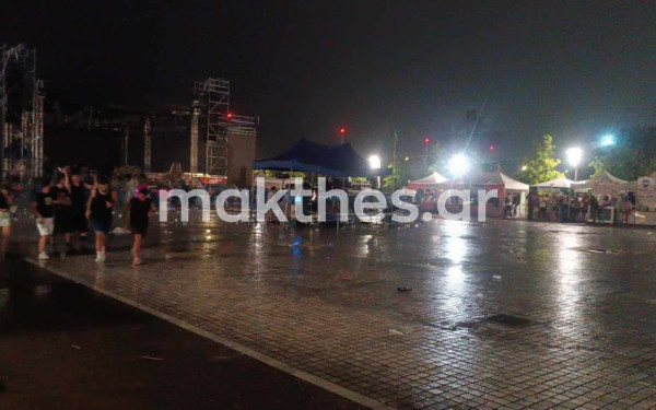 Θεσσαλονίκη: Η βροχή ακύρωσε τις συναυλίες του Europride (βίντεο, φωτ.)