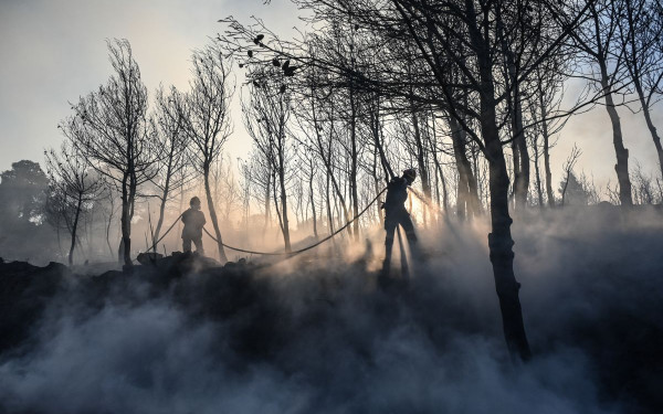 Καβάλα: Καλύτερη η εικόνα από τα μέτωπα της φωτιάς - Χωρίς ενεργό μέτωπο στο Φαλακρό
