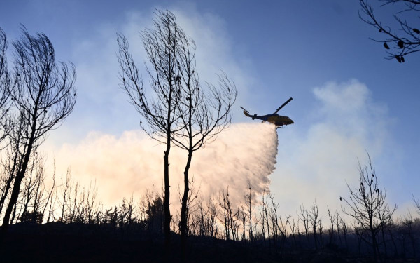Όλυμπος: Σε ύφεση η φωτιά σε δασική έκταση στη θέση Κοπανούλα