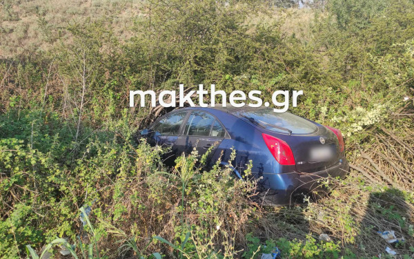 Τροχαίο με δύο τραυματίες στη Μουδανιών - Θεσσαλονίκης (φωτ.)