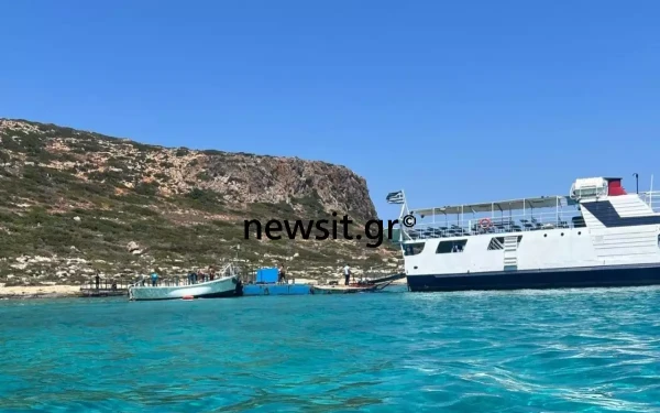 Μπάλος: Αυτή είναι η πλωτή εξέδρα για να βγαίνουν οι τουρίστες στην παραλία