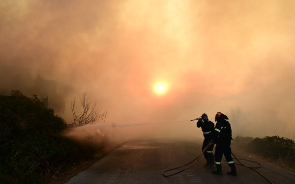 Κιλκίς: Δύσκολη νύχτα και στο Πολύκαστρο - Παλεύουν με τη φωτιά οι πυροσβέστες (βίντεο)