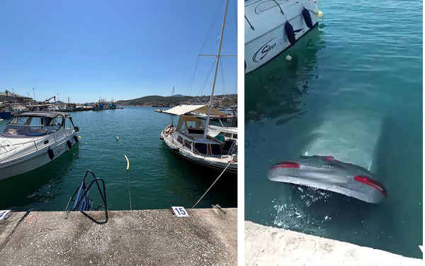 Καβάλα: ΙΧ βούτηξε στη θάλασσα στο Λιμάνι Ελευθερών - Δείτε βίντεο