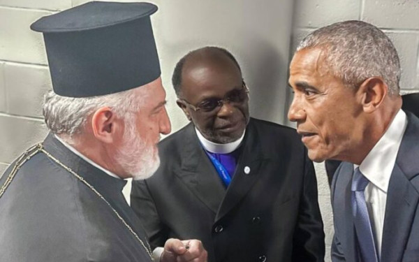 Τετ-α-τετ Ελπιδοφόρου - Ομπάμα  στο συνέδριο των Δημοκρατικών στις ΗΠΑ