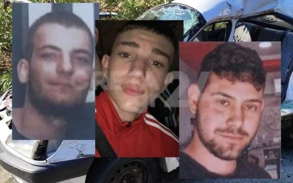 Κρήτη: Σήμερα το τελευταίο αντίο στα τρία νέα παιδιά που σκοτώθηκαν στον ΒΟΑΚ - Αγωνία για την 22χρονη Μαρία