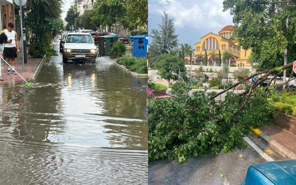Έντονη χαλαζόπτωση στη Λάρισα - Προβλήματα στο κέντρο της πόλης (βίντεο & φωτ.)