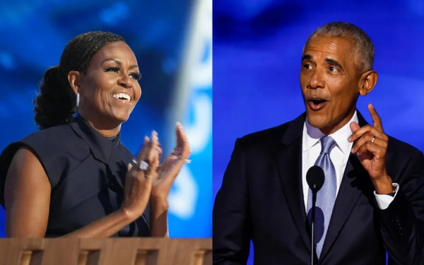 ΗΠΑ: «Yes, she can» - Μπάρακ και Μισέλ Ομπάμα αποθεώνουν την Κάμαλα Χάρις (βίντεο)