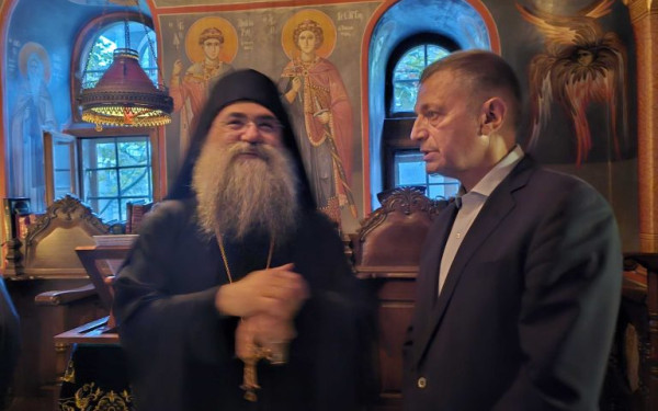 Άγιο Όρος: Ο Αλκ. Στεφανής στο Αντιπροσωπείο της Μονής Εσφιγμένου (βίντεο, φωτ.)