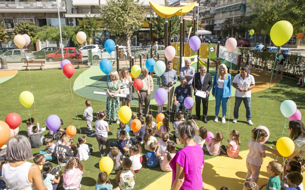 Θεσσαλονίκη - «Τα Πυλαιωτάκια»: Παραδόθηκε μια νέα πρότυπη παιδική χαρά