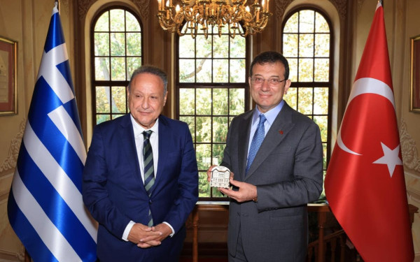 Συνεργασία Θεσσαλονίκης-Κωνσταντινούπολης συμφώνησαν Αγγελούδης και Ιμάμογλου (φωτ.)