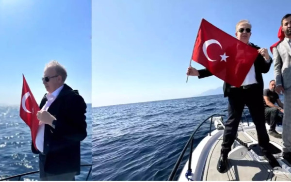 Τούρκος απόστρατος υποστηρίζει πως ύψωσε τη τουρκική σημαία κοντά στη νήσο Ζουράφα – Διαψεύδουν πηγές του ΓΕΕΘΑ (βίντεο)