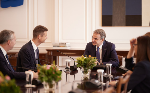 Με τον πρόεδρο του Ευρωπαϊκού Δικαστηρίου Ανθρωπίνων Δικαιωμάτων συναντήθηκε ο Κυριάκος Μητσοτάκης