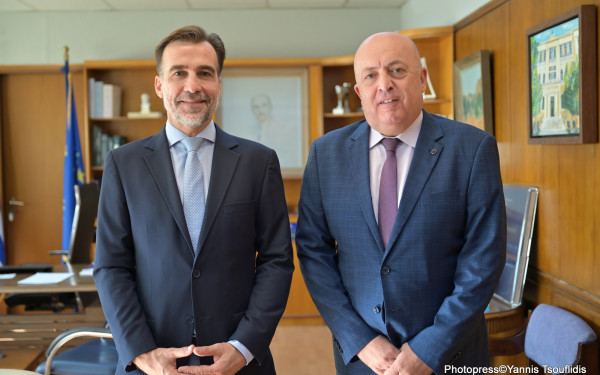 Θεσσαλονίκη: Με τον Πρύτανη του ΑΠΘ συαντήθηκε ο Μιχάλης Χουρδάκης