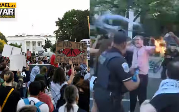 Άνδρας αυτοπυρπολήθηκε στην Ουάσινγκτον - Διαδηλώσεις στις ΗΠΑ για τον πόλεμο στη Γάζα (βίντεο)