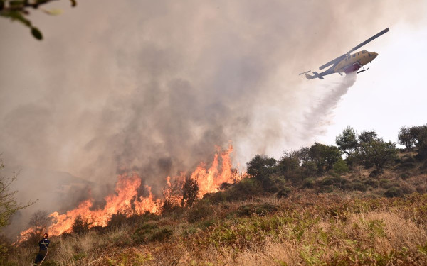 Σε κάπνισμα μελισσιών φαίνεται ότι οφείλεται η έναρξη της πυρκαγιάς στα Ροζενά Ξυλοκάστρου