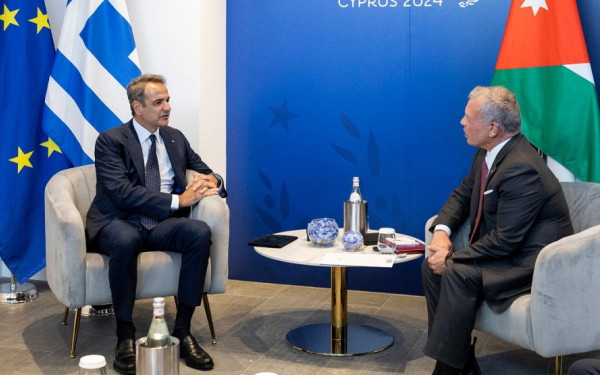 Συνάντηση Μητσοτάκη με τον βασιλιά της Ιορδανίας στην Πάφο: Οι εξελίξεις στη Μέση Ανατολή στο επίκεντρο