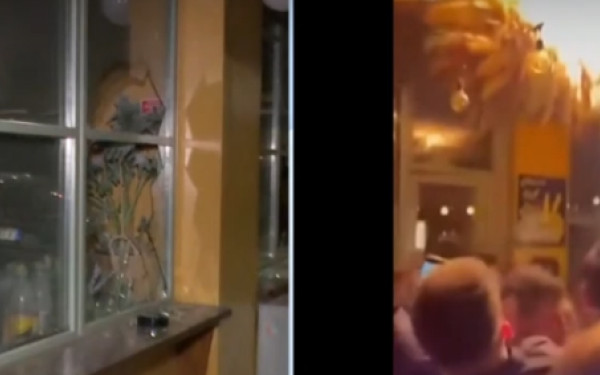 Πανικός σε γνωστό μπαρ στο Παγκράτι - Πώς από μία τούρτα το μαγαζί τυλίχθηκε στις φλόγες (βίντεο)