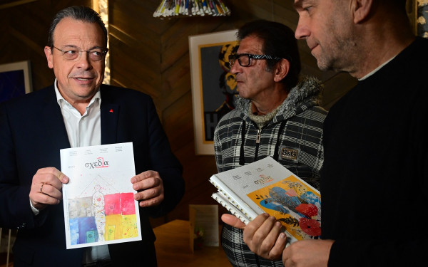 Σωκράτης Φάμελλος, στα γραφεία της «Σχεδίας»: «Πρέπει να έχουμε μια κοινωνία χωρίς αποκλεισμούς» (βίντεο, φωτ.)