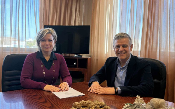 O Κώστας Γιουτίκας, επισκέφθηκε τη Δήμαρχο Λαγκαδά