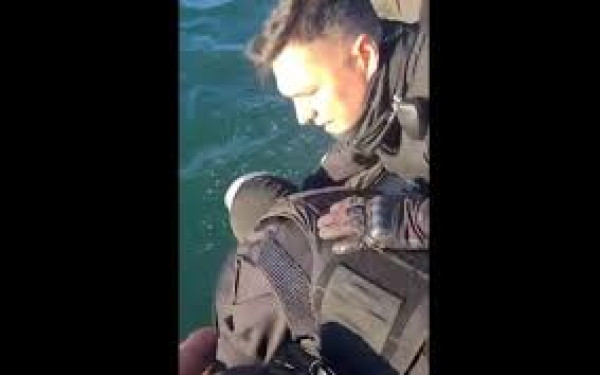 Θεσσαλονίκη: Καρέ - καρέ η διάσωση του ποδηλάτη που έπεσε στον Θερμαϊκό - Δείτε βίντεο