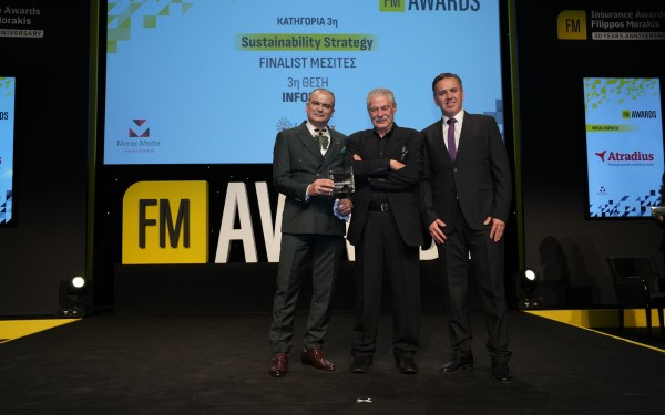 Η Infomax επιβεβαιώνει την ηγετική της θέση στην διαμεσολάβηση με δύο διακρίσεις στα Insurance Awards Φίλιππος Μωράκης 2024
