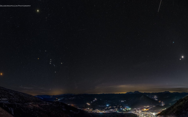 Συγκλονιστική φωτογραφία: Η ευθυγράμμιση των πλανητών από το Βελούχι Ευρυτανίας